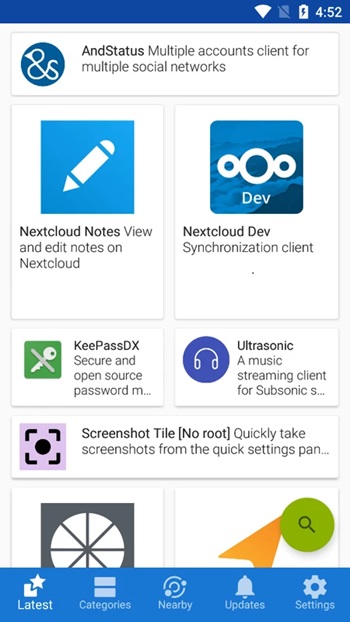 F-Droid screenshot 1