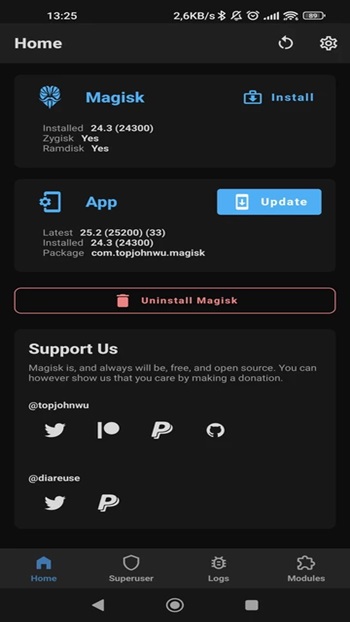 Magisk screenshot 1