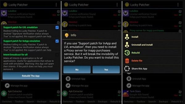 Lucky Patcher screenshot 1