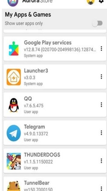 Aurora Store screenshot 2