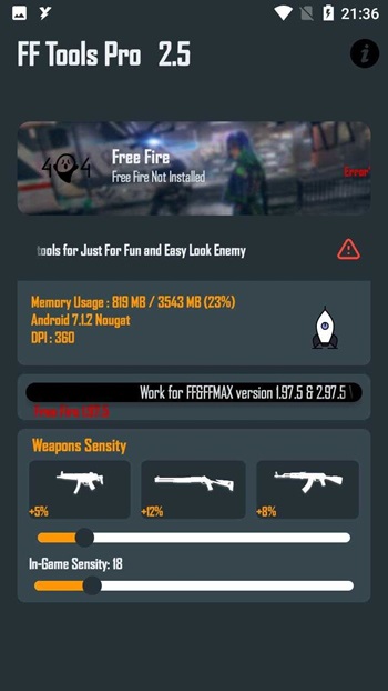 FF Tools Pro screenshot 2
