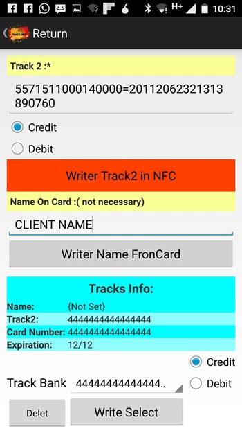 Track2NFC Multiple screenshot 2